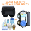 Luxury Large Capacity Stroller Caddy Bag Hanging Diaper Organizer Multipurpose Mommy Sling Bag