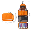 Custom Compact Capacity Portable Zipper Cosmetic Bag Waterproof Travel Hanging Toiletry Bags for Women
