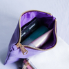 Wholesale Women Pink Cotton Canvas Zippered Small Travel Recycled Organic OEM Gold Custom Cosmetics Bag Pouch Makeup