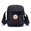 custom promotional square messenger bag waterproof black crossbody bag oxford sling shoulder bag men women
