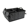 Dot car trunk organizer foldable large car seat side pocket organizer multi compartments cargo storage for SUV truck van