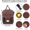 Car Back Seat Organizer Storage Bag with Foldable Table Tray Tablet Holder Tissue Box Auto Back Seat Bag Protector Accessories