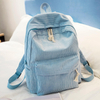 Black Corduroy Kids Backpack Casual Rucksack for Students Custom Designer Mini Daypack Casual Multifunction Bag