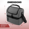 New Fashion Portable Thermal Lunch Cooler Bag Custom Cooler Handbags Insulated Grocery Food Bag
