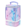 Portable Double Layer Children Tie Dye Thermal Lunch Box Waterproof Insulated Cooler Lunch Bag for Kids