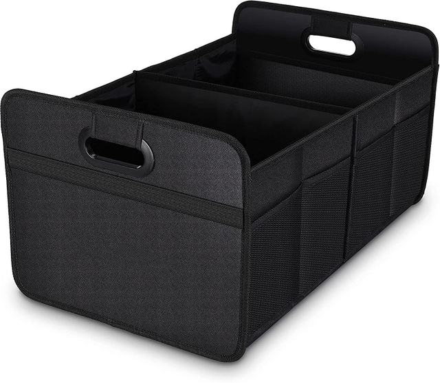 Wholesale Car Trash Bag Foldable Trunk Organizer Car Trunk Storage Organizer with Reinforced Handles