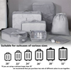 Large Space Travel Compressed Laundry Storage Bags Durable 7pcs Set Travel Luggage Organizer Packing Cubes Set