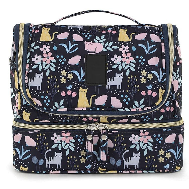 New Arrival Full Printing Cosmetic Bags Cases Travel Toiletry Professional Large Space Cosmetic Bag