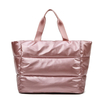 Light Weight Large Travel Weekender Quilt Stitch Down Fabric Puffer Tote Handbag Bag