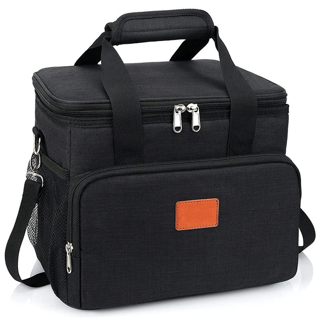 Custom Logo Collapsible Insulated Cooler Lunch Bag with Adjustable Shoulder Strap Leakproof Large Portable Cooler Bag Tote