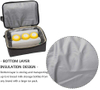 Custom Tote Backpack Breast Pump Bag Double Layer with Cooler Compartment for Breatmilk Bottle