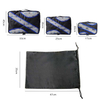 High Quality Durable 6 Pcs Waterproof Polyester Travel Luggage Organizer Packing Cubes