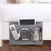 Utility Bedside Organizer 5 Pockets Polyester Hanging Caddy For Magazines Remote Control Phones