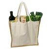 100% Reusable Hemp Grocery Bag Burlap Cotton Canvas Tote Bag Carry Jute Shopping Bags Manufacturer
