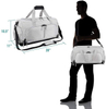 High Quality Grey Sport Bag Gym Men Waterproof Smell Proof Travelling Duffle Bag Wholesale