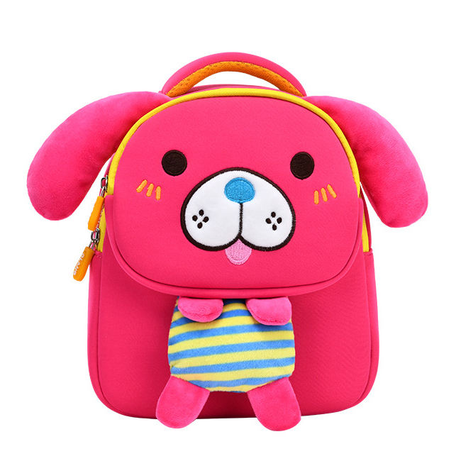 stylish cute small toddler backpack bag water resistant neoprene animal cartoon mini travel bag for baby girl boy 2 to 6 years