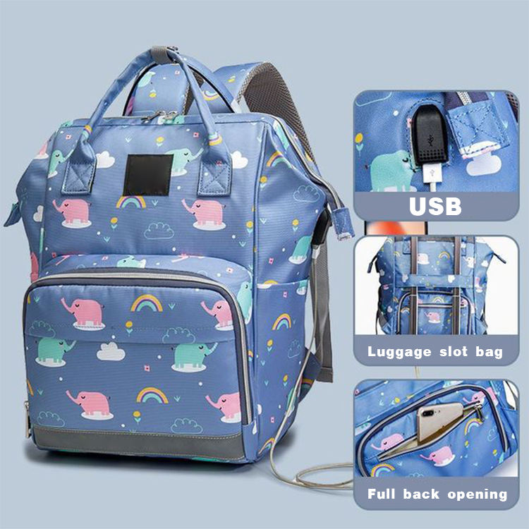 MaternityDiaper Bag Backpack Nappy Bag Upsimples Baby Bags for Mom and Dad with USB Charging Port Stroller Straps