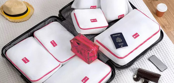 Make luggage or bags more organized with packing cubes for travel