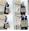 Factory Price Custom Logo Cotton Tote Bags with Compartments inside Wholesale Cotton Tote Bag Long Straps