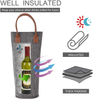 Trendy Wine Cooler Bag for Single Bottle Custom Logo Thermal One Bottle Wine Tote Bag Waterproof