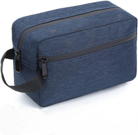 Classical Large Capacity Waterproof Toiletry Bag Simple Dopp Kit for Travel Custom Polyester Cosmetic Bag