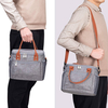 Reusable Insulated Lunch Bag Cooler Tote Bag,Soft Freezable Lunch Box Holder, Durable Portable Leakproof Thermal Lunch Cont
