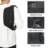 New Arrival Durable Running Waist Bag Waterproof Large Chest Shoulder Crossbody Belt Waist Fanny Pack Men