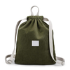 Factory Sales Custom Logo Corduroy Drawstring Sport Bag Portable Lightweight Daily Backpack