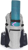 Grey yoga multi purpose backpack large yoga mat bag custom logo