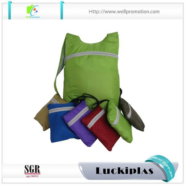 Lightweight waterproof nylon foldable backpack, waterproof folding backpack nylon
