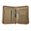 Wholesale custom jute linen padfolios/portfolio with ring binder