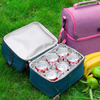 Customised Whole Foods Dual Compartment Cooler Bag Insulated Cooler Bag for Lunch