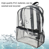 Factory Direct Sale Customized Transparent PVC Day Pack Fashion Hot Style School Student Backpack
