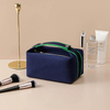 Eco Friendly Toiletry Travel Bag Cotton Canvas Makeup Brush Tool Cosmetic Bag Custom Logo for Men Women