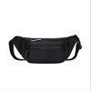 Fashionable Gray Leather Fanny Pack Waist Bag Custom Logo Single Shoulder Chest Bags For Men And Women