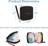 Waterproof Sanitary Napkin Storage Bag Feminine Period Pouch Bag Cosmetic With Two Compartments