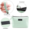 Water Resistant PU Leather Cosmetic Bag for Makeup Tools High Quality Mens Toiletry Bag for Travel