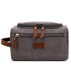 Large Capacity Men Toiletry Bag Travel Eco Friendly Cotton Canvas Makeup Cosmetic High Quality Brush Bag