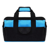 Large 16-inch Wide Mouth Electrician Tool Kit Bag Heavy Duty Builders Carpenters Organizer for Tool Storage