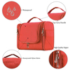 Orange Foldable Hanging Toiletry Bags Makeup Storage Organizer Make Up Holder Cosmetic Bag With Hook In Travel
