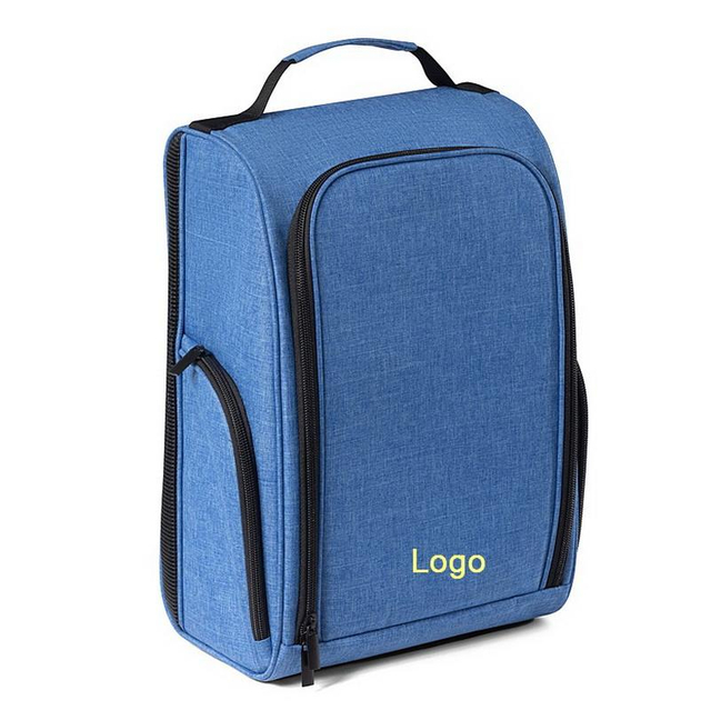 Customized Unisex Zipper Gym Sport Shoe Travel Bag Storage Pouch Organizer Golf Shoe Bag for Women Men