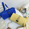 Portable Small Custom Canvas Travel Weekend Overnight Sports Dance Duffel Bag Women Girls Gym Barrel Duffle Bag