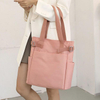 Customized full print plain cotton tote bags, reusable cotton bag shoulder canvas for shopping