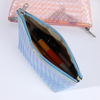 Wholesale Leather Small Cosmetic Pouch Bag Portable Artist Storage Bag Travel Makeup Cosmetic Case