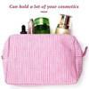 Bulk OEM Manufacturer Canvas Make Up Organizer Wash BagTravel Toiletry Cosmetic Bag with Zipper