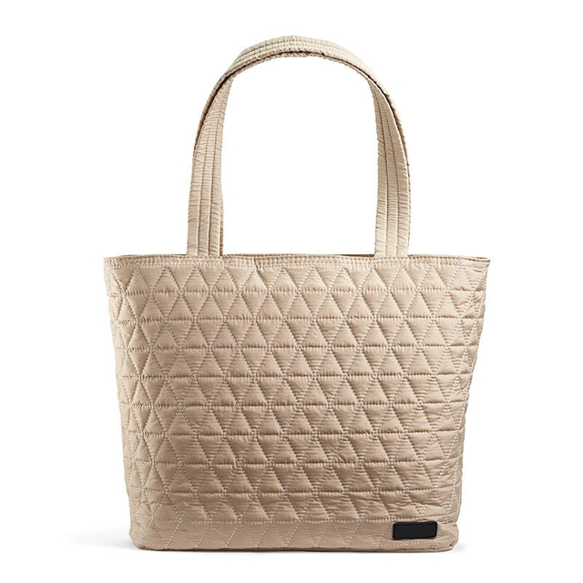 Custom Logo Label Quilted Seam Women Handbag With Insulation Cooler Pocket