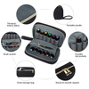 Durable 300D Polyester 10 12 14 Bottles Essential Oil Storage Zipper Pouch Bag Padding With Soft Foam