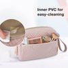 Fashion Soft Quilting Seam Ladies Makeup Cosmetic Bag Soft Beauty Purse For Daily
