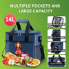 Large Capacity Waterproof High Quality Oxford Soft Lunch Box Tote Insulated Cooler Bag