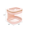 Luxury Ladies Clear PVC PU Lipstick Storage Case Small Makeup Carrying Zipper Bag